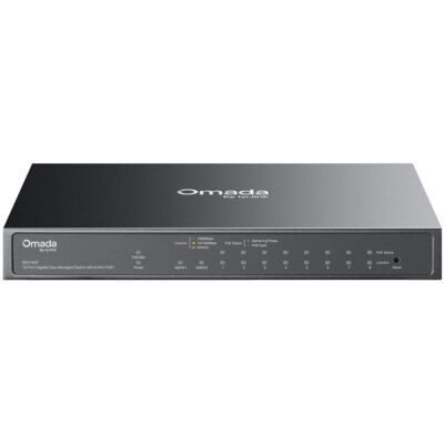 TP-Link Omada ES210GP Switch Gerido 10 Portas Gigabit PoE+ com Montagem Rack DIN Rail TP-Link Omada ES210GP Switch Gerido 10 Portas Gigabit PoE+ com Montagem Rack DIN Rail