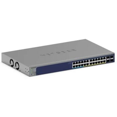 Switch Netgear GS728TXUP 24 portas PoE+ 10G SFP+ Rack Switch Netgear GS728TXUP 24 portas PoE+ 10G SFP+ Rack