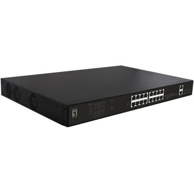 Switch LevelOne GEP-2021 20 Ports Gigabit PoE 1U Não Gerido Switch LevelOne GEP-2021 20 Ports Gigabit PoE 1U Não Gerido
