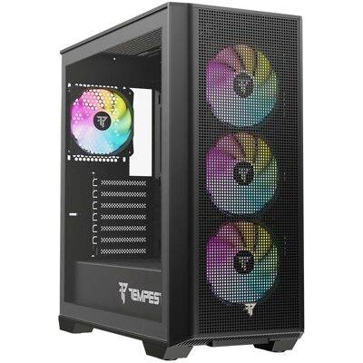 Caixa ATX Tempest Fort - RGB, USB 3.0, Branca Caixa ATX Tempest Fort - RGB, USB 3.0, Branca