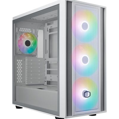 Cooler Master MasterBox 600 RGB Full Tower Vidro Temperado USB-C Branca Cooler Master MasterBox 600 RGB Full Tower Vidro Temperado USB-C Branca