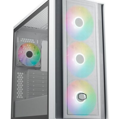 Cooler Master MasterBox 600 RGB Full Tower Vidro Temperado USB-C Branca Cooler Master MasterBox 600 RGB Full Tower Vidro Temperado USB-C Branca