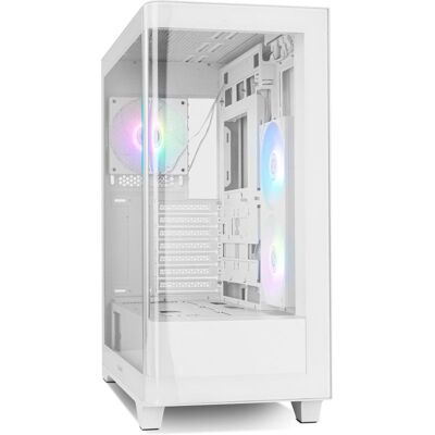 NOX Hummer ETHER Caixa Semitorre Gaming ATX com Vidro Curvo e USB-C Branca NOX Hummer ETHER Caixa Semitorre Gaming ATX com Vidro Curvo e USB-C Branca
