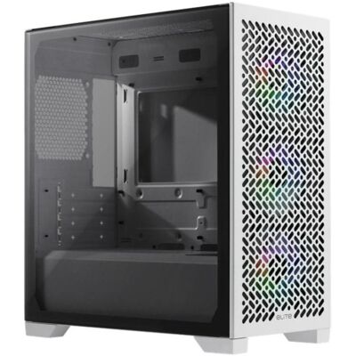 Cooler Master Elite 302 Caixa Gaming Mini Tower Micro-ATX com Vidro Temperado e RGB Branca Cooler Master Elite 302 Caixa Gaming Mini Tower Micro-ATX com Vidro Temperado e RGB Branca