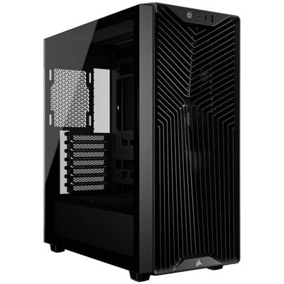 Caixa Mid-Tower Corsair 3200D RS Preta Vidro Temperado 3 Ventoinhas USB-C Caixa Mid-Tower Corsair 3200D RS Preta Vidro Temperado 3 Ventoinhas USB-C