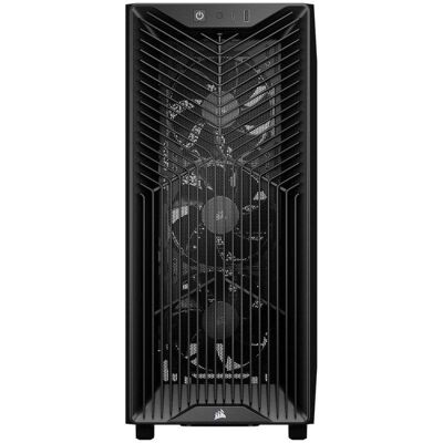 Caixa Mid-Tower Corsair 3200D RS Preta Vidro Temperado 3 Ventoinhas USB-C Caixa Mid-Tower Corsair 3200D RS Preta Vidro Temperado 3 Ventoinhas USB-C
