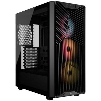 Caixa Mid-Tower Corsair 3200D RS ARGB Preta Vidro Temperado USB-C Caixa Mid-Tower Corsair 3200D RS ARGB Preta Vidro Temperado USB-C