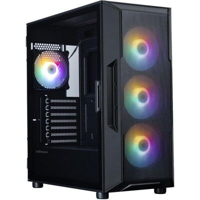 Caixa Zalman I3 NEO V2 BLACK janela vidro temperado RGB ATX Caixa Zalman I3 NEO V2 BLACK janela vidro temperado RGB ATX