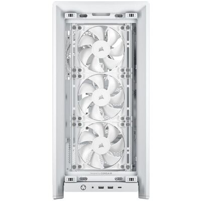 Torre ATX Corsair FRAME 4000X RS ARGB Branca Vidro Temperado Modular Torre ATX Corsair FRAME 4000X RS ARGB Branca Vidro Temperado Modular