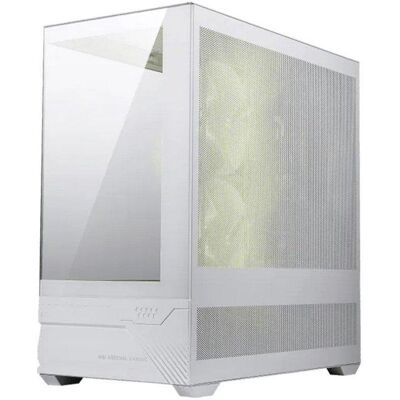 Caixa PC MSI MAG PANO M110R White Mini Tower ARGB Vidro Temperado Caixa PC MSI MAG PANO M110R White Mini Tower ARGB Vidro Temperado
