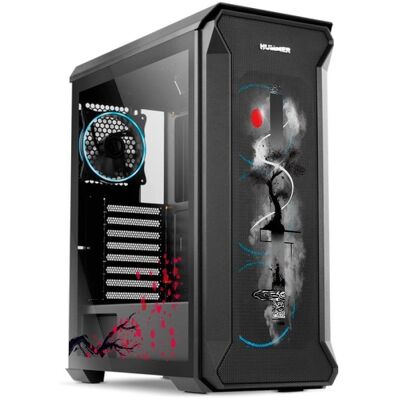Nox Hummer Quantum Vidro Temperado USB 3.0 ARGB - Edição Japonesa da PcCom Nox Hummer Quantum Vidro Temperado USB 3.0 ARGB - Edição Japonesa da PcCom