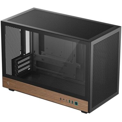 Caixa DeepCool CH260 WOOD Micro ATX Preto Madeira Vidro Temperado Gaming Caixa DeepCool CH260 WOOD Micro ATX Preto Madeira Vidro Temperado Gaming