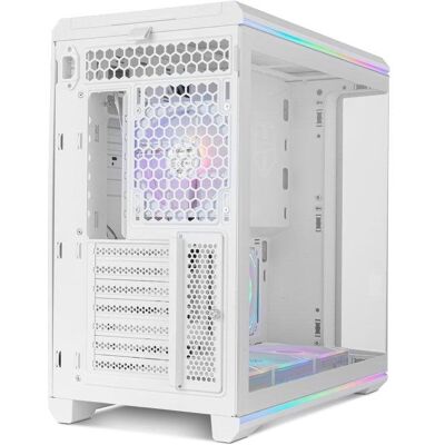 Caixa Mi-Torre ATX Nox Hummer Anvil Vidro Temperado Curvado ARGB Branca USB 3.0 Type C Caixa Mi-Torre ATX Nox Hummer Anvil Vidro Temperado Curvado ARGB Branca USB 3.0 Type C