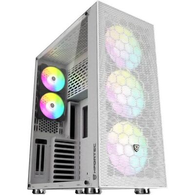 Nfortec Aqueronte Vidro Temperado USB 3.0 ARGB Branca Nfortec Aqueronte Vidro Temperado USB 3.0 ARGB Branca