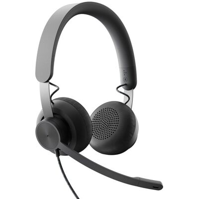 Logitech Zone Wired Headset USB con Microfone e Cabo com Audio Premium Logitech Zone Wired Headset USB con Microfone e Cabo com Audio Premium
