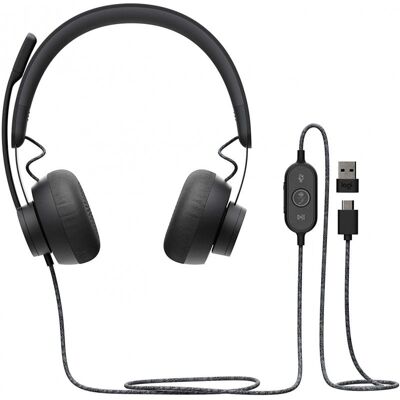 Logitech Zone Wired MS Teams Auscultadores USB com Microfone Logitech Zone Wired MS Teams Auscultadores USB com Microfone
