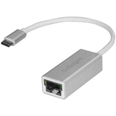 Adaptador StarTech US1GC30A USB-C para RJ45 Gigabit Ethernet Prateado Adaptador StarTech US1GC30A USB-C para RJ45 Gigabit Ethernet Prateado