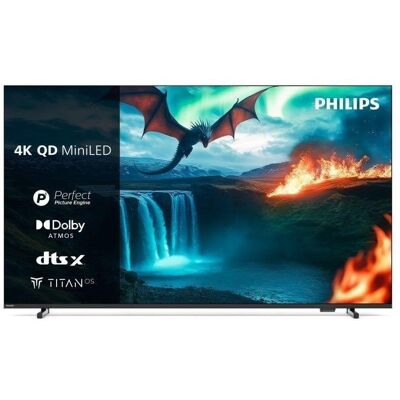 TV Philips QD MiniLED 55MLED820 55" 4K UltraHD Smart TV Titan OS HDR10 Dolby Atmos TV Philips QD MiniLED 55MLED820 55" 4K UltraHD Smart TV Titan OS HDR10 Dolby Atmos