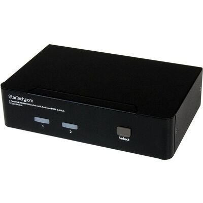 Startech Conmutador Switch KVM 2x HDMI + Hub USB Startech Conmutador Switch KVM 2x HDMI + Hub USB