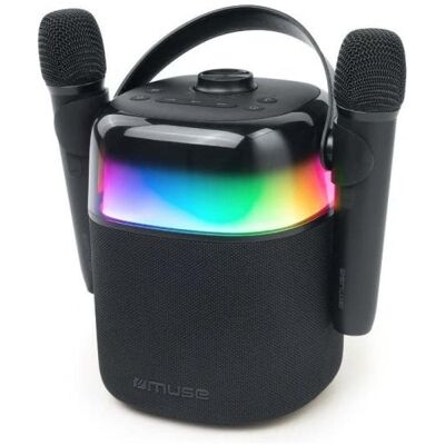 Alto-falante de karaokê Bluetooth Muse M530ka com 2 microfones Alto-falante de karaokê Bluetooth Muse M530ka com 2 microfones