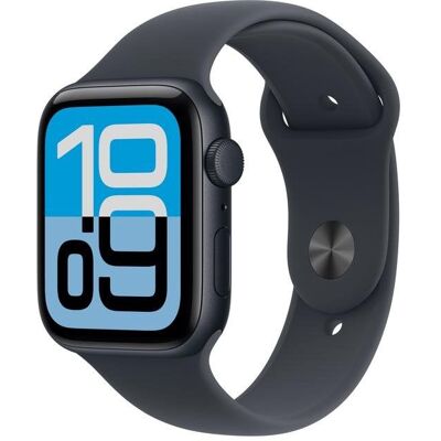 Apple Watch SE 3 GPS NFC 44mm OLED Preto M/L Resistente à Água Pulsómetro Sono Apple Watch SE 3 GPS NFC 44mm OLED Preto M/L Resistente à Água Pulsómetro Sono
