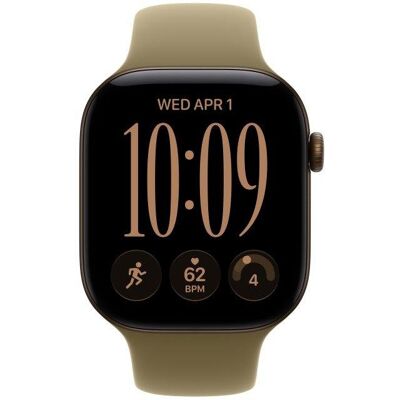 Apple Watch Series 12 GPS 46mm Caixa Alumínio Bronze Escuro Bracelete Desportiva Verde S/M Apple Watch Series 12 GPS 46mm Caixa Alumínio Bronze Escuro Bracelete Desportiva Verde S/M