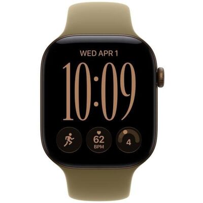 Apple Watch Series 12 GPS 46mm Caixa Alumínio Bronze Escuro Bracelete Desportiva Verde M/L Apple Watch Series 12 GPS 46mm Caixa Alumínio Bronze Escuro Bracelete Desportiva Verde M/L