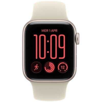 Apple Watch SE 3 GPS 40mm Caixa Alumínio Starlight Bracelete Desportiva Areia M/L Apple Watch SE 3 GPS 40mm Caixa Alumínio Starlight Bracelete Desportiva Areia M/L