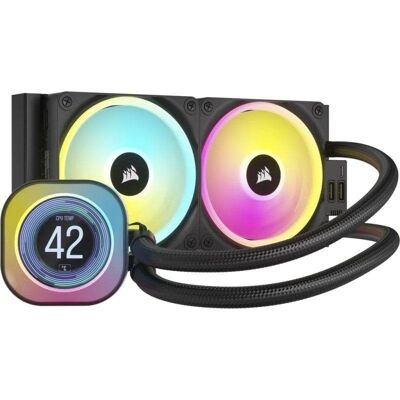 Refrigeração Líquida Corsair iCUE LINK H100i LCD 240mm 2 Ventiladores RGB Refrigeração Líquida Corsair iCUE LINK H100i LCD 240mm 2 Ventiladores RGB