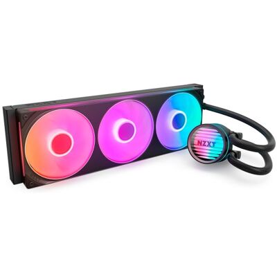 NZXT Kraken Core 360 RGB Kit de Refrigeração Líquida 360mm com 3 Ventoinhas LED NZXT Kraken Core 360 RGB Kit de Refrigeração Líquida 360mm com 3 Ventoinhas LED