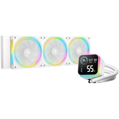 Refrigeração Líquida DeepCool LQ360 ULTRA WH 360mm 3 Ventoinhas LCD ARGB Refrigeração Líquida DeepCool LQ360 ULTRA WH 360mm 3 Ventoinhas LCD ARGB