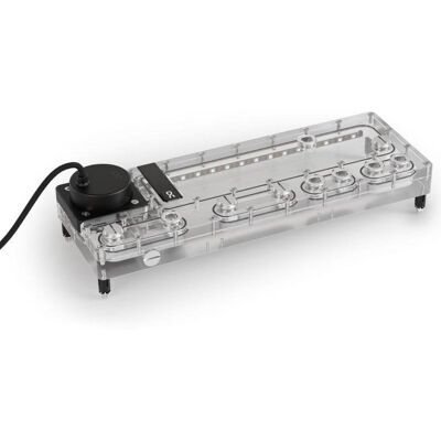 Refrigeração Líquida Alphacool Core Distro Plate 360mm D5 Apex aRGB Transparente Refrigeração Líquida Alphacool Core Distro Plate 360mm D5 Apex aRGB Transparente