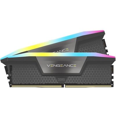 Corsair Vengeance RGB DDR5 6000MHz PC5-48000 32GB 2x16GB CL30 Memória Dual AMD EXPO e Intel XMP Corsair Vengeance RGB DDR5 6000MHz PC5-48000 32GB 2x16GB CL30 Memória Dual AMD EXPO e Intel XMP