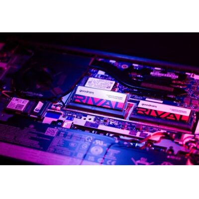 Memória RAM Goodram RIVAL 64GB 2x32GB DDR5 5600MHz CL40 Vermelho SO-DIMM Memória RAM Goodram RIVAL 64GB 2x32GB DDR5 5600MHz CL40 Vermelho SO-DIMM