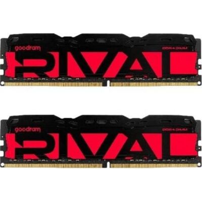 Memória RAM Goodram Rival Radiant 16GB 2x8GB DDR4 3200MHz CL16 Vermelha Memória RAM Goodram Rival Radiant 16GB 2x8GB DDR4 3200MHz CL16 Vermelha