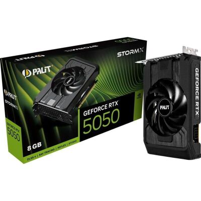Tarjeta Gráfica Palit GeForce RTX 5050 StormX 8GB GDDR6 Reflex 2 RTX AI DLSS4 Tarjeta Gráfica Palit GeForce RTX 5050 StormX 8GB GDDR6 Reflex 2 RTX AI DLSS4