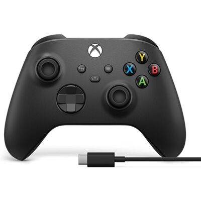 Gamepad Microsoft EP2-29944 Wireless e Wired Bluetooth USB Preto Gamepad Microsoft EP2-29944 Wireless e Wired Bluetooth USB Preto