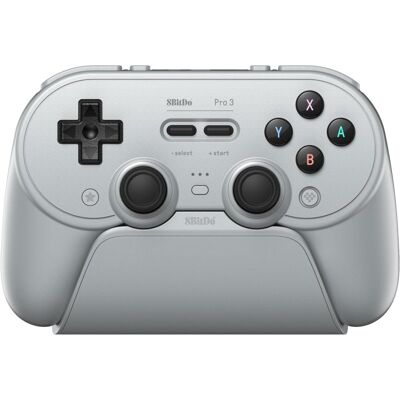 Controlador Bluetooth 8BitDo Pro 3 sem fios e com fios, cinzento, multiplataforma Controlador Bluetooth 8BitDo Pro 3 sem fios e com fios, cinzento, multiplataforma