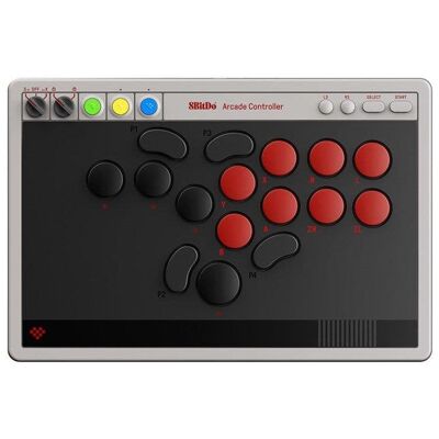Comando Arcade 8BitDo Arcade Controller NSW PC Sem Fios Fio Bluetooth Comando Arcade 8BitDo Arcade Controller NSW PC Sem Fios Fio Bluetooth