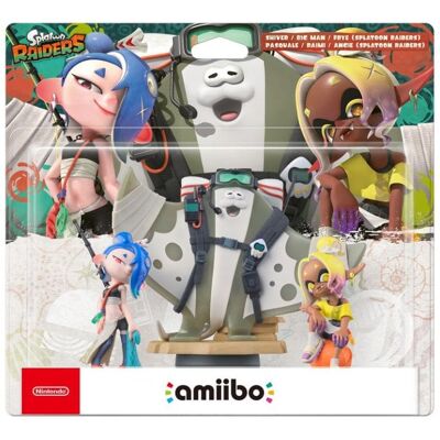 Figura Amiibo Splatoon Raiders Shiver, Big Man, Frye para Nintendo Switch 2 Figura Amiibo Splatoon Raiders Shiver, Big Man, Frye para Nintendo Switch 2