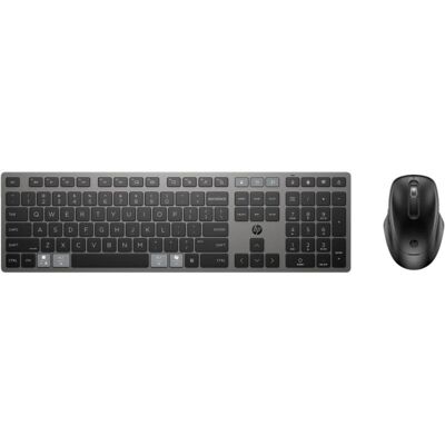 Teclado e Rato HP 720 Inalámbrico Recargável Multidispositivo USB Bluetooth Preto Teclado e Rato HP 720 Inalámbrico Recargável Multidispositivo USB Bluetooth Preto