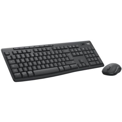 Teclado de membrana Logitech 920-012077 Layout US grafite com rato sem fios Teclado de membrana Logitech 920-012077 Layout US grafite com rato sem fios