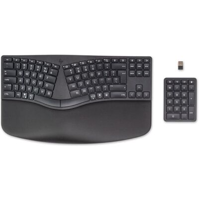 Teclado de membrana HP 960 Layout EN ergonómico wireless Bluetooth teclas programáveis Teclado de membrana HP 960 Layout EN ergonómico wireless Bluetooth teclas programáveis