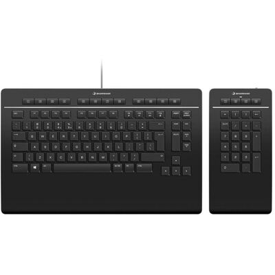 Teclado 3DCONNEXION Keyboard Pro with Numpad de tesoura QWERTZ wireless e USB Teclado 3DCONNEXION Keyboard Pro with Numpad de tesoura QWERTZ wireless e USB