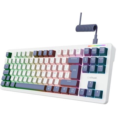 Teclado Trust GXT 872 Xyra Mecânico TKL RGB Layout Espanhol hot-swap Teclado Trust GXT 872 Xyra Mecânico TKL RGB Layout Espanhol hot-swap