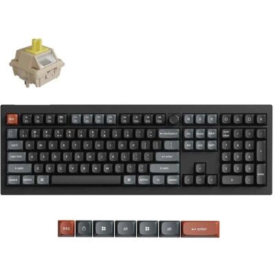 Teclado Keychron V6 Ultra 8K Wireless Hot-swappable RGB Switch Banana Layout Spanish Teclado Keychron V6 Ultra 8K Wireless Hot-swappable RGB Switch Banana Layout Spanish