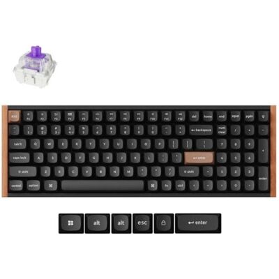 Teclado Keychron K4 Hall Effect Magnético compacto Layout ES sem fios RGB Teclado Keychron K4 Hall Effect Magnético compacto Layout ES sem fios RGB