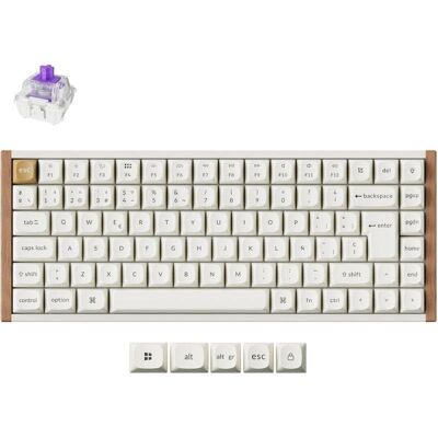 Teclado Keychron K2 HE Hall Effect Magnético 75% ISO-ES retroiluminado sem fios Teclado Keychron K2 HE Hall Effect Magnético 75% ISO-ES retroiluminado sem fios