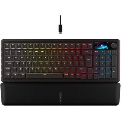 Teclado Corsair Vanguard 96 Wireless Compacto RGB LCD 6 Teclas G Teclado Corsair Vanguard 96 Wireless Compacto RGB LCD 6 Teclas G