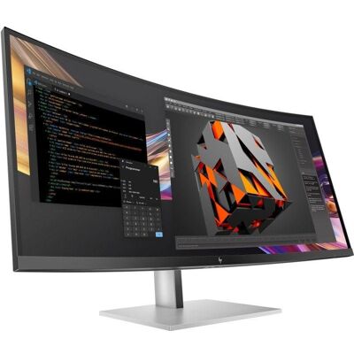Monitor HP 738pu 37.5" WQHD+ 60Hz IPS Black Curvo Thunderbolt 4 HDR400 DreamColor 5ms Altifalantes Monitor HP 738pu 37.5" WQHD+ 60Hz IPS Black Curvo Thunderbolt 4 HDR400 DreamColor 5ms Altifalantes
